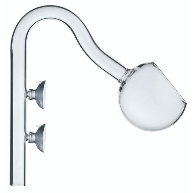 Glass lily pipe model poppy pipe OUTFLOW lily pipe OUTLET