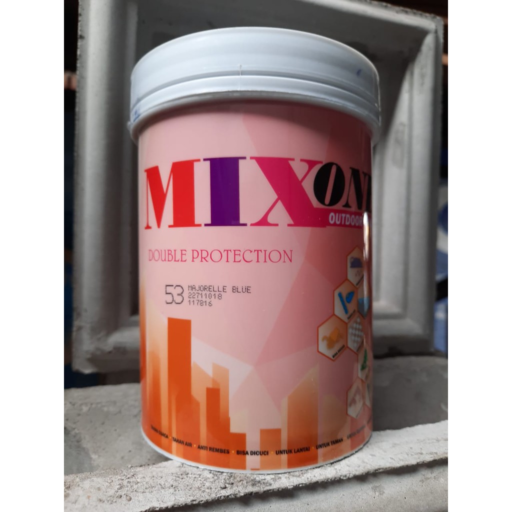Cat Mixone 1kg Cat Serbaguna Kumpulan Warna Biru Shopee Indonesia