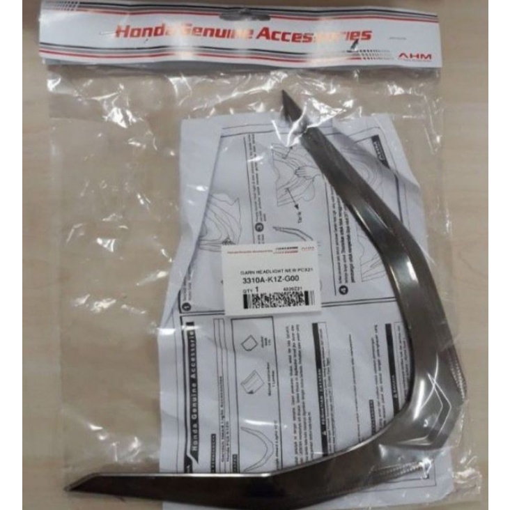 GARNISH HONDA PCX 160CC GARNISH HEADLIGHT ORIGINAL AHM