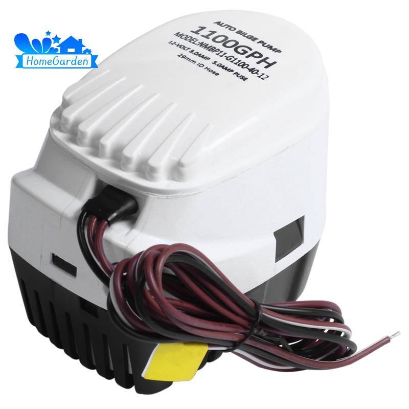 Dc 12v 1100gph Submersible Water Pump 12v Automatic Boat Bilge Pump With Auto Float Switch Electric Pump Shopee Indonesia