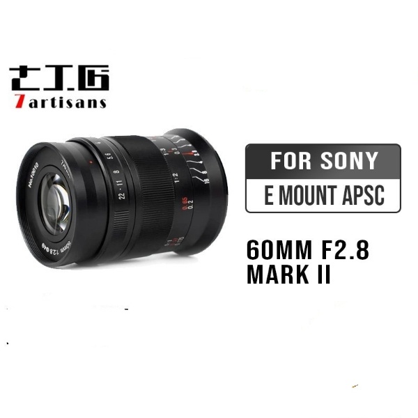 Lensa 7artisan 60mm F2.8 II Mark II For Sony E-Mount