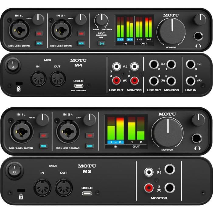 Motu M2 - 2 In 2 Out Audio Interface Type C With Ess Sabre32 Ultra Dac