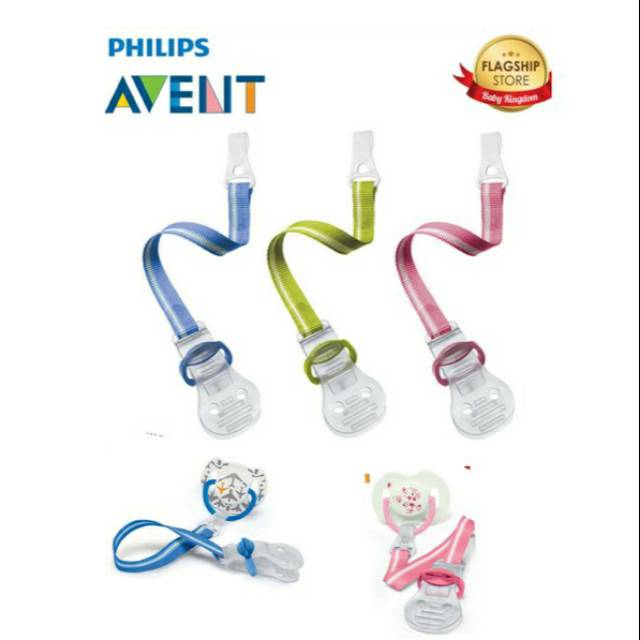 Soother Clip Tali Gantungan Empeng Pengait Empeng Avent Original Pacifier Clip