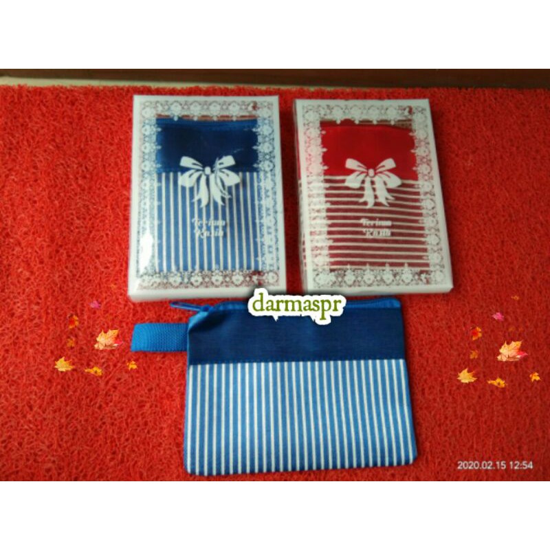 Souvenir Pernikahan Dompet Salur Kemasan Mika Motif isi 50pcs Free Kartu Ucapan ISI 50PCS