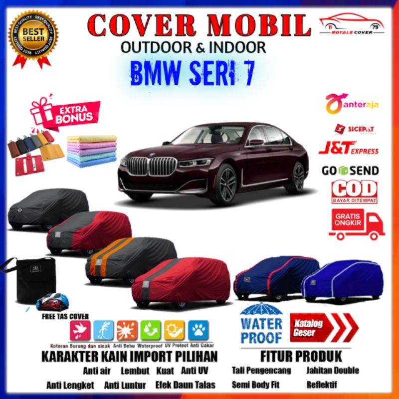 Cover Mobil BMW Seri 7 / Sarung Mobil BMW Seri 7 / Penutup Selimut Mantel Pelindung Mobil Outdoor