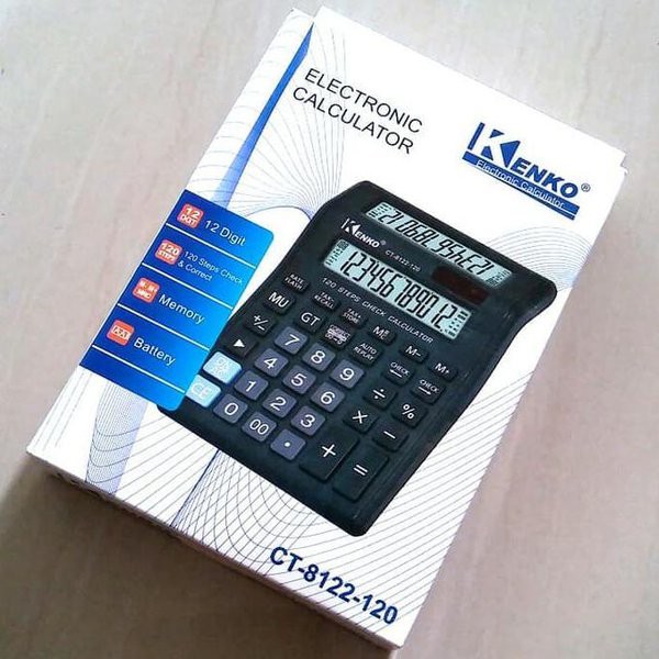 

Kalkulator KENKO CT-8122 2 Layar Auto Replay 12 Digit 8122 KENKO