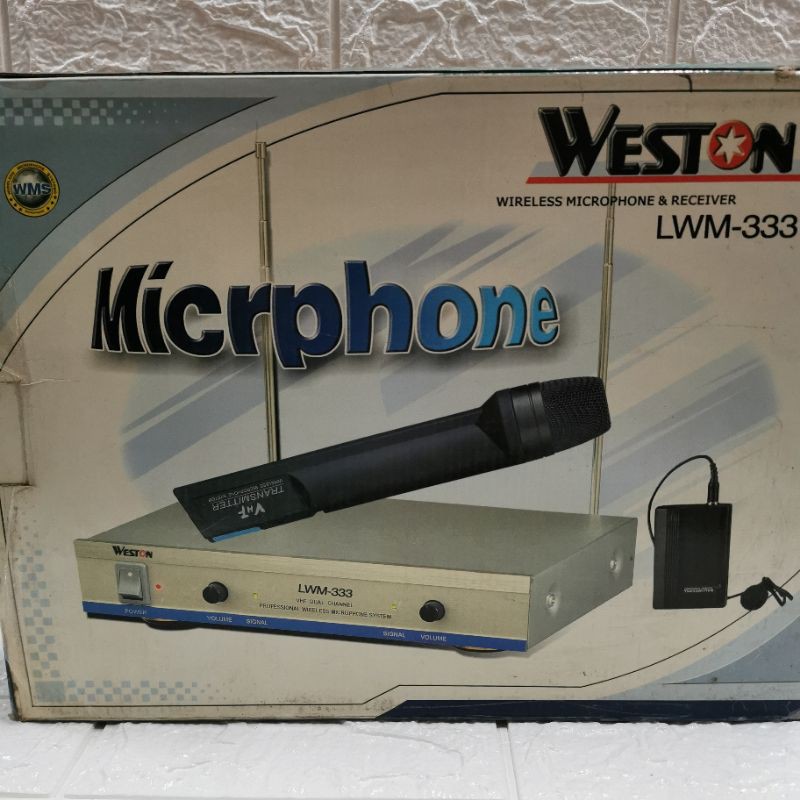 Jual WESTON LWM333 WIRELESS MICROPHONE MIC MIKROFON RECEIVER