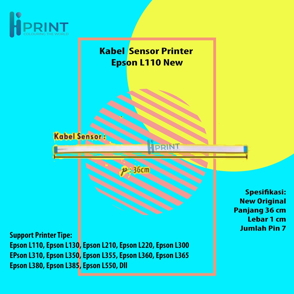 Kabel Sensor Epson L360 L365 L310 L110, Sensor Cable L110 (Tanpa Kabel Head) New Original Epson