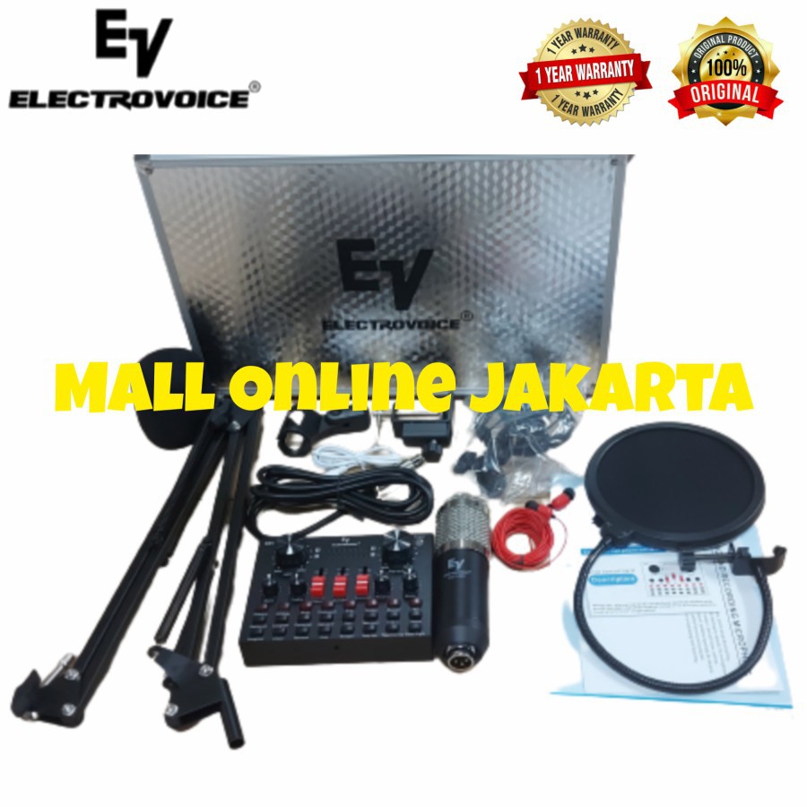 Paket Recording Electrovoice bev900 Soundcard Original bev 900 Podcast