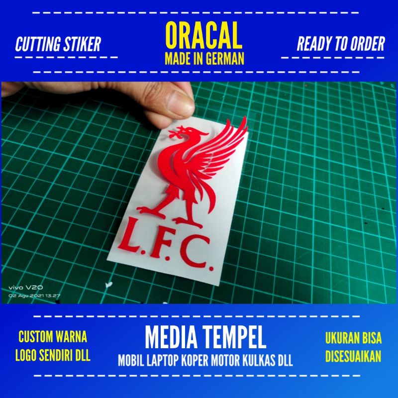

STIKER LIVERPOOL CUTTING BAHAN ORACAL CUSTOM LOGO
