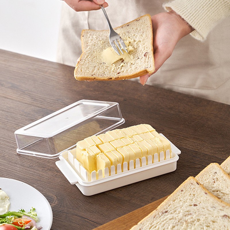 simple butter keeper and cutter storage box / kotak simpan mentega