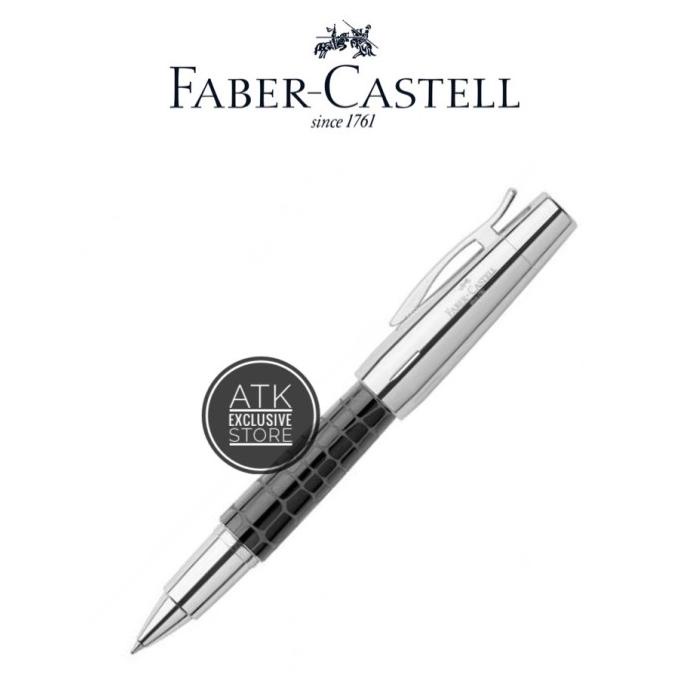 

FABER CASTELL EMOTION CROCO BLACK ROLLERBALL ---Terbaru---