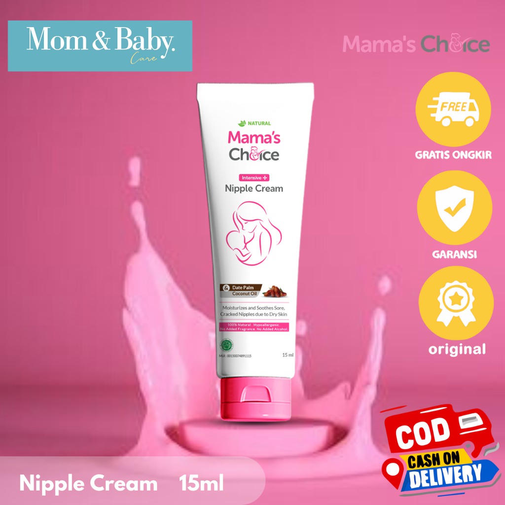 Mama's Choice Intensive Nipple Cream (Krim Puting Lecet Halal &amp; Food Grade - Aman untuk Bayi) n