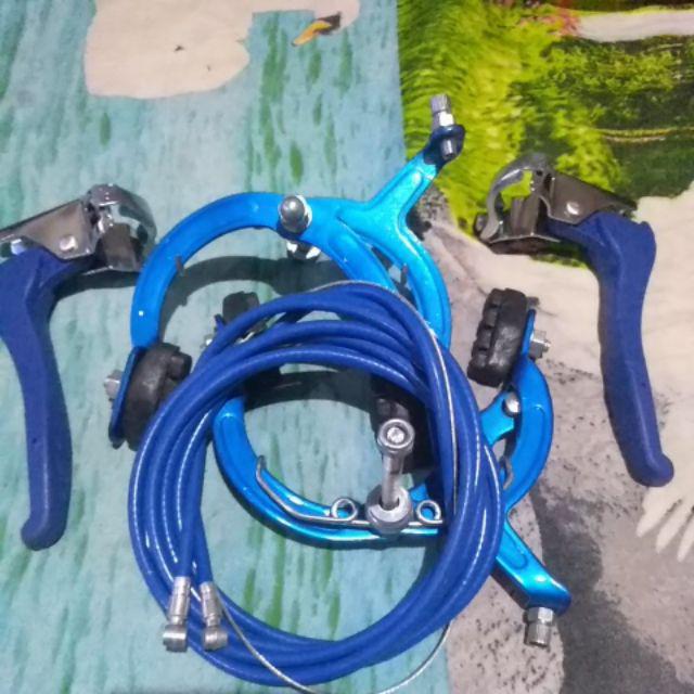 Brake Set Rem Sepeda  Anak  BMX  Warna Biru Merah Shopee 