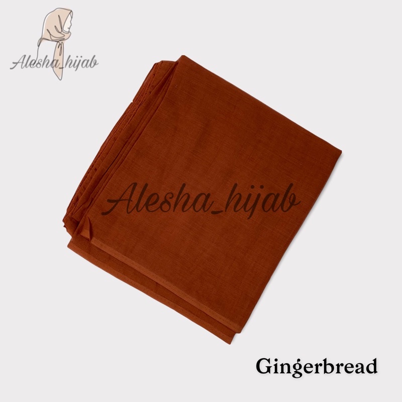 Segi Empat Paris | Jilbab Paris | Hijab Paris | Kerudung Paris Polos Premium-Gingerbread