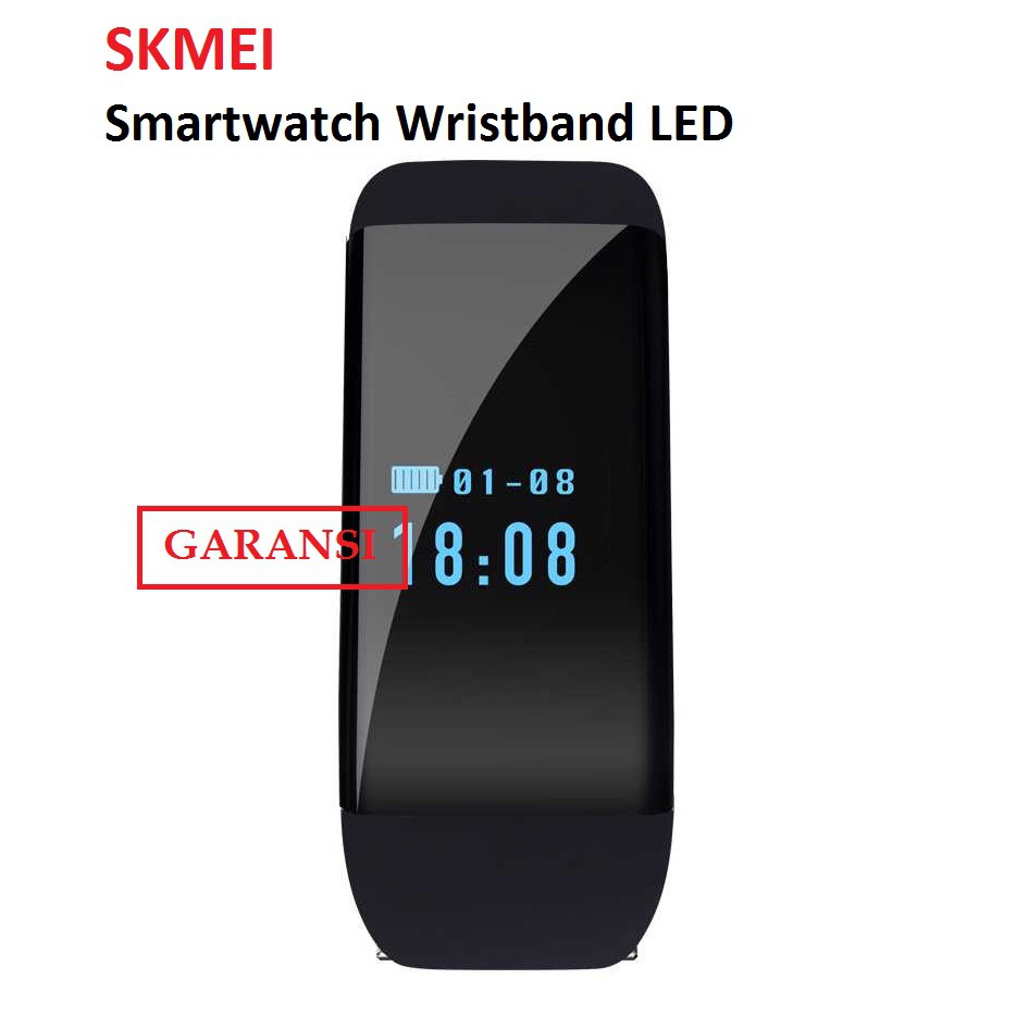 SKMEI DFit Smartwatch Wristband LED - D21 (HITAM)