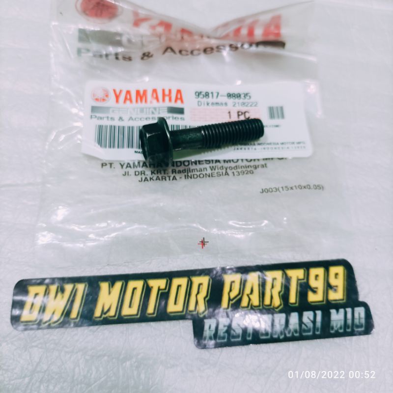 SATUAN BOLT BAUT SAMBUNGAN KNALPOT NOUVO Z NOUVO LELE ORIGINAL YAMAHA