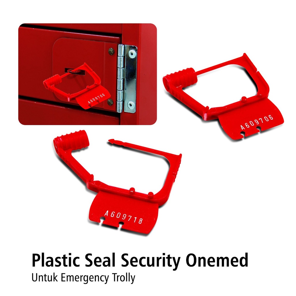 Plastic Seal Security Lock Kunci Plastik Nomor Untuk Emergency Trolly OJ