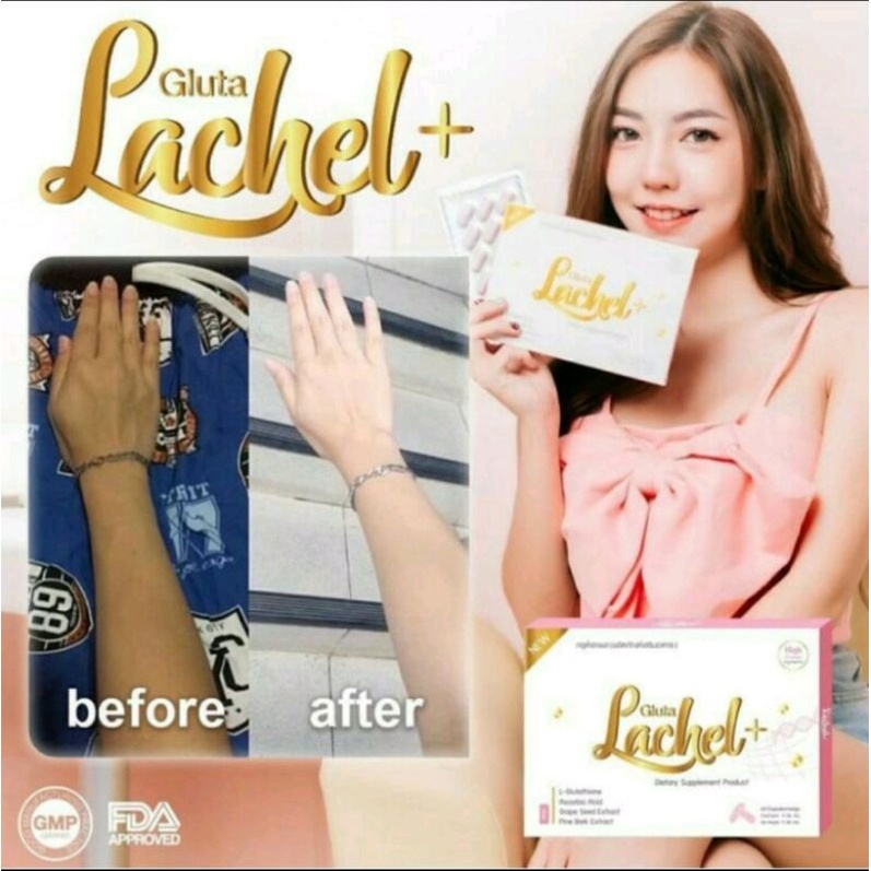 GLUTA LACHEL PLUS ORIGINAL THAILAND PEMUTIH SELURUH BADAN AMAN DAN AMPUH