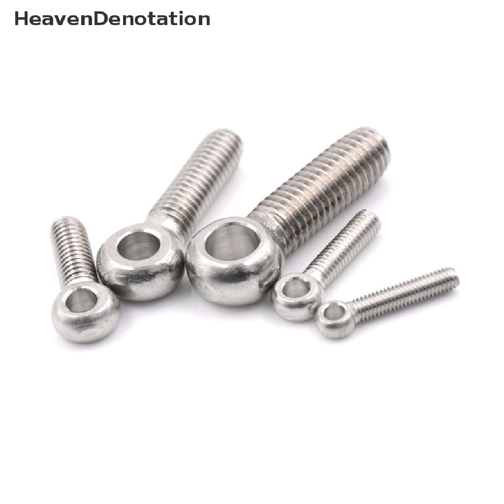 [HeavenDenotation] 5PCS Stainless Steel Machinery Shoulder Lifting Eye Bolt M5 M6 M8 M10 M12