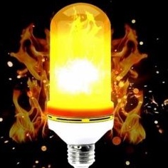 Bohlam api led obor api led hias cafe api lampu led api fiting e27