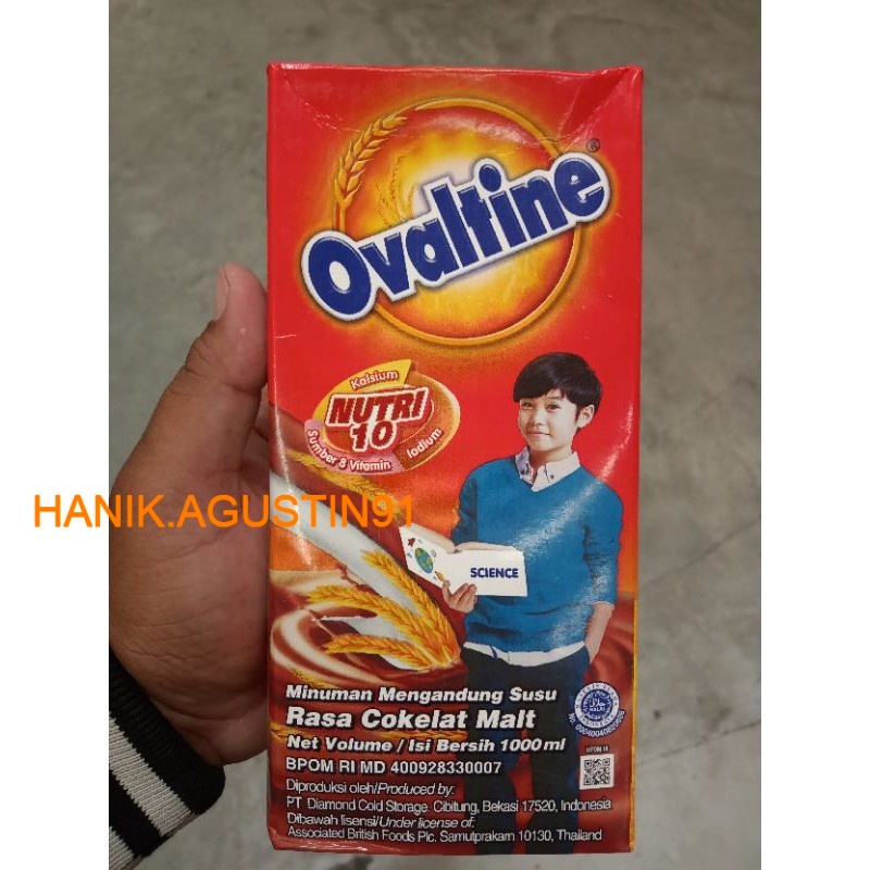 

Ovaltine Milik UHT Chocolate 1 Liter