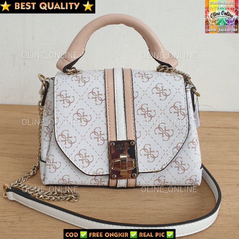 tas kasinta kashinta mini size satchel with top handle jinjing bag pesta party girl teenager remaja abg gs gb bag shoulder selempang tali panjang rantai logo 4g kecil best seller new arrival