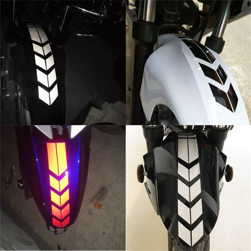 Stiker Reflektif Ukuran 34x5cm Untuk Bumper / Fender Sepeda / Motor / Mobil