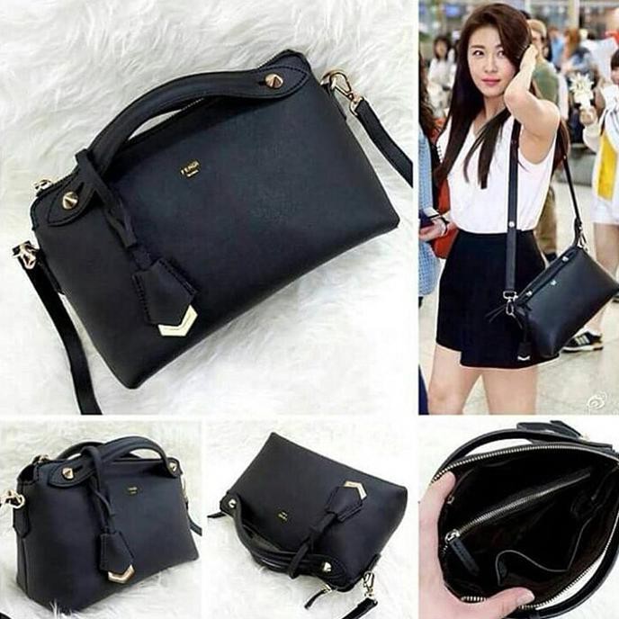 EDISI TERBARU TAS WANITA MURAH FENDI BTW - HITAM KEBURU HABIS..