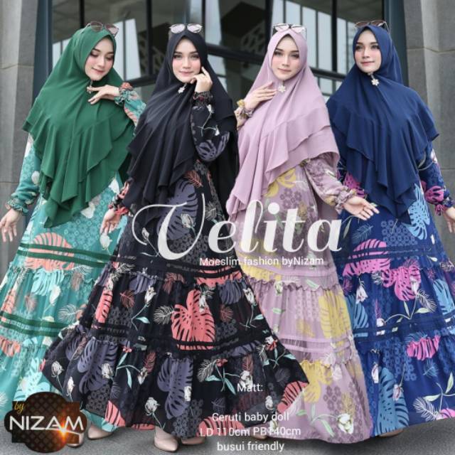 Set Gamis Syari Murah  Velita by nizam