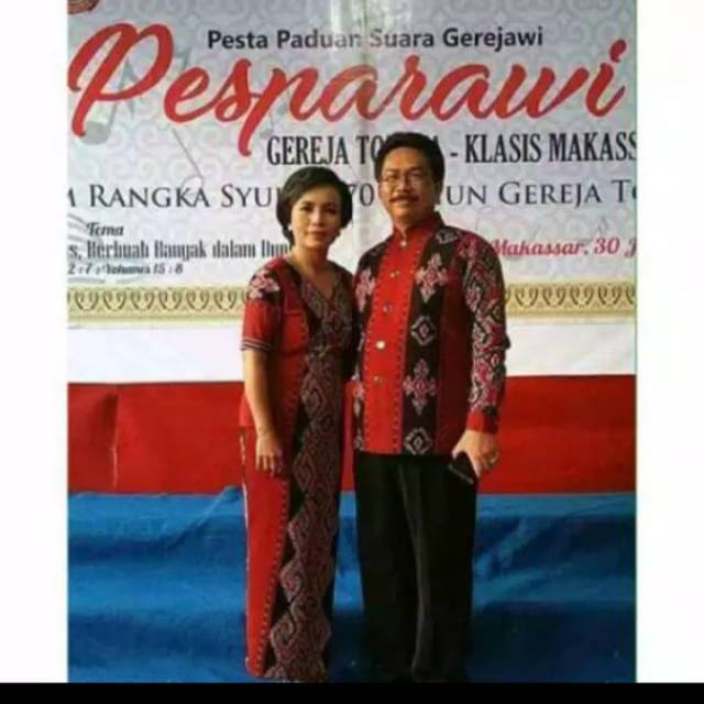 Cople set baju tenun halusan