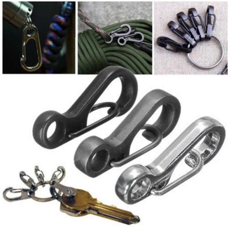 Carabiner Mini / Gantungan Kunci Carabiner Mini Spring Keychain