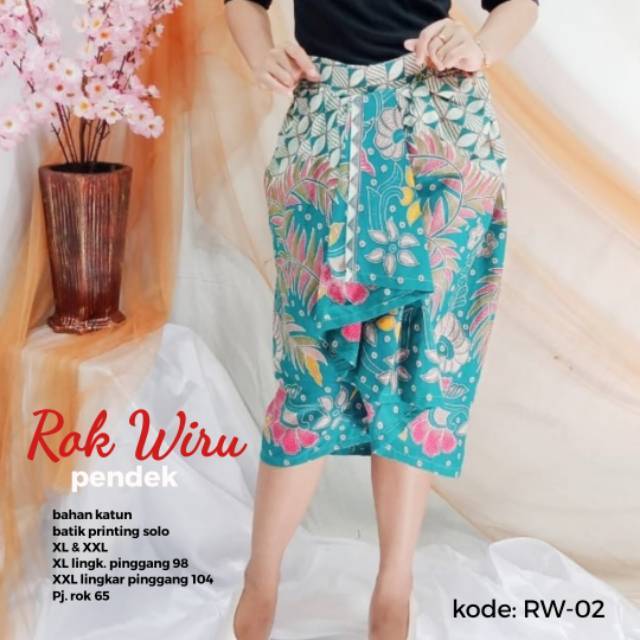 ROK BATIK PENDEK WIRU| MIDI SKIRT BATIK