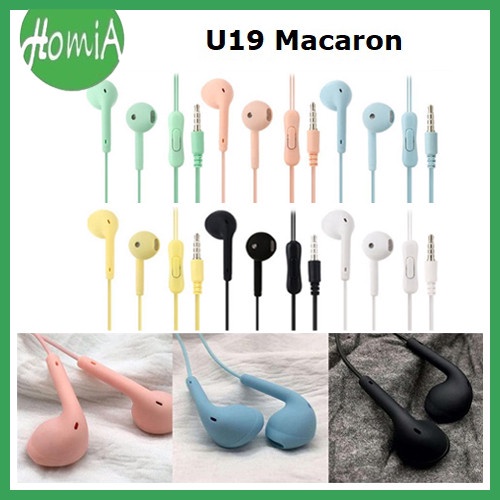 HANDFREE MACARON U34/U28 EARPHONE HAEDSET EARBUDS BASS