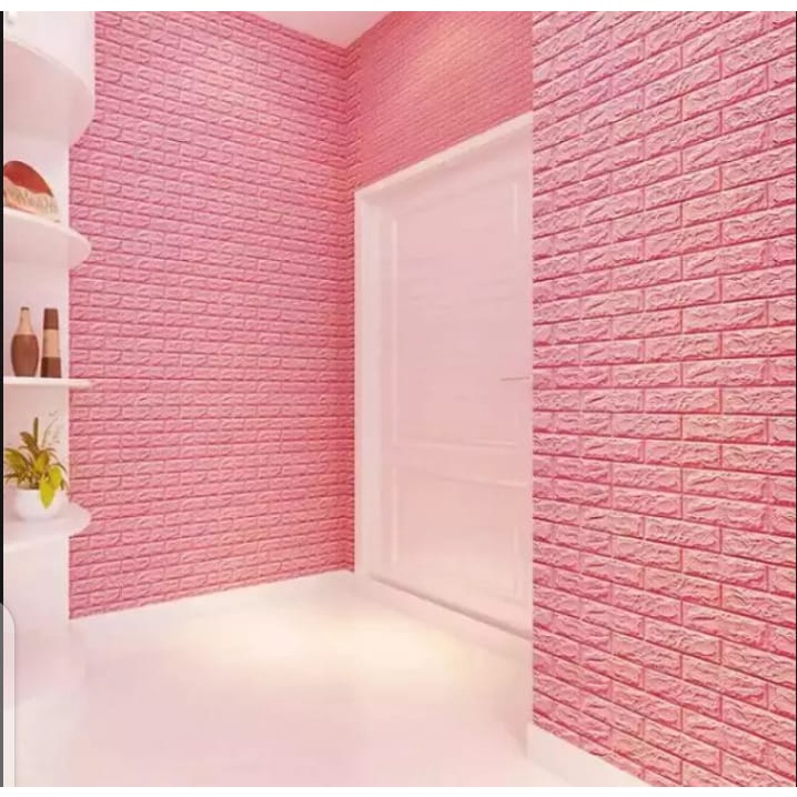 TERMURAH [ PAKET 10 LEMBAR ] Wallpaper 3D Foam Batu Bata / Sticker Dinding Timbul-3