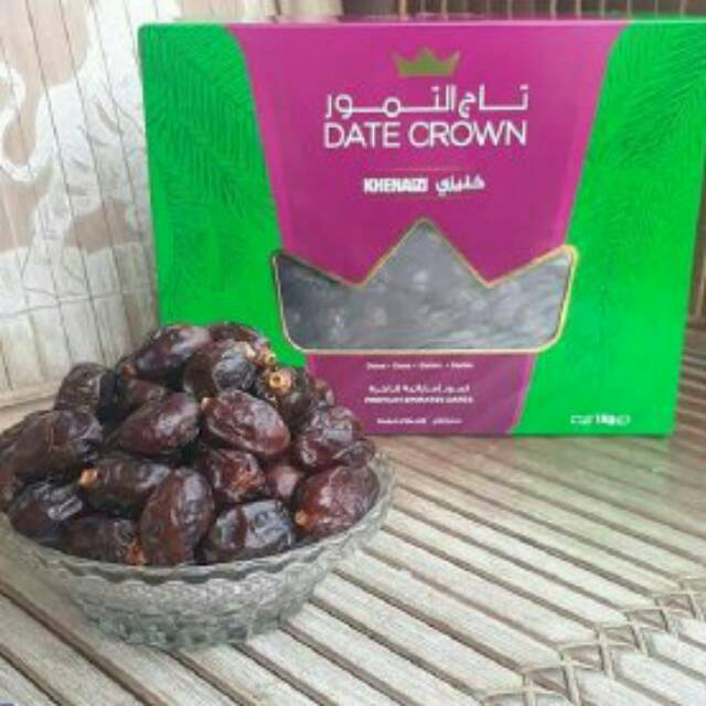 KURMA DATE CROWN JENIS KHENAIZI KEMASAN 1 KG | Shopee Indonesia