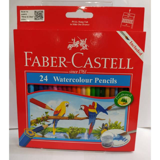 

faber castell watercolour pencils parrot 24