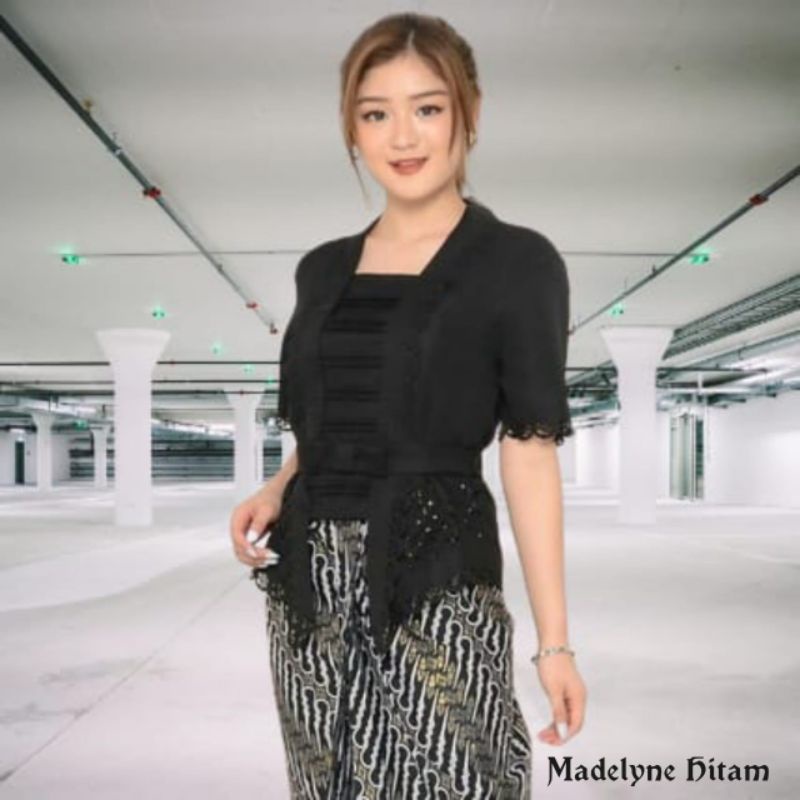 Atasan Kebaya Encim Modern Denaya Putih-3