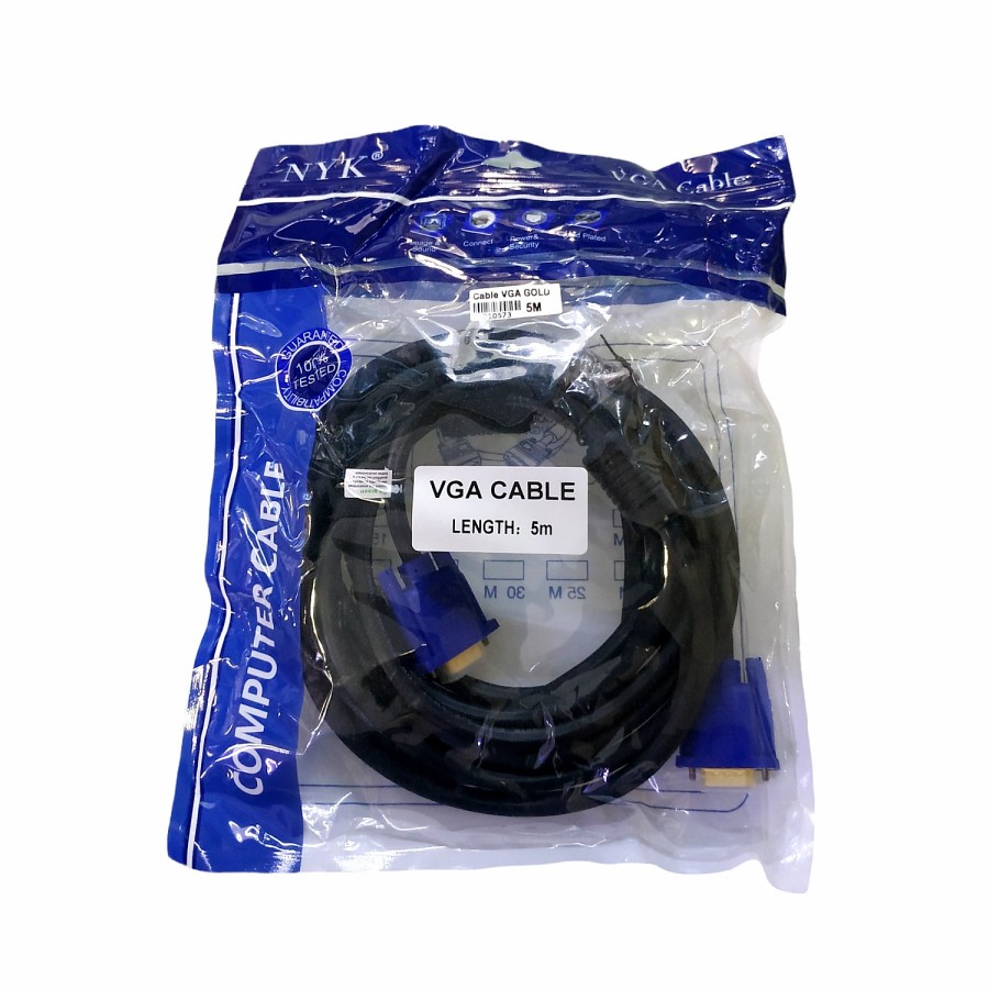 NYK Kabel VGA 5M Gold Plate Male to Male