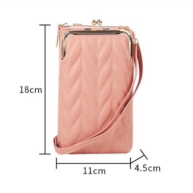 Tas Selempang Wanita Bahan Terbaru Model Import Tas Bahu Multifungsi Dompet Vertikal Fashion