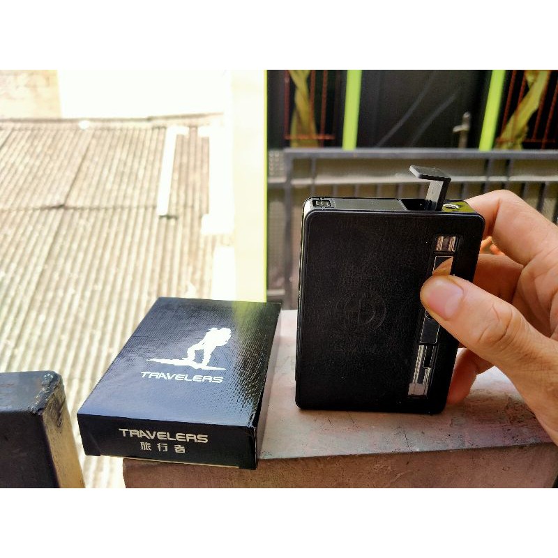 KOTAK ROKOK PLUS KOREKTRAVELER -CIGARETTE CASE + LIGHTER