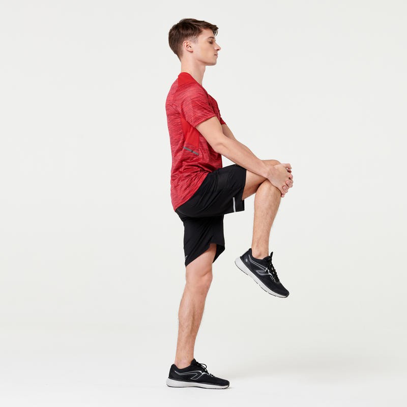KALENJI Run Dry+ Kaos T-Shirt Olahraga Lari Pria Quickdry Original - Red