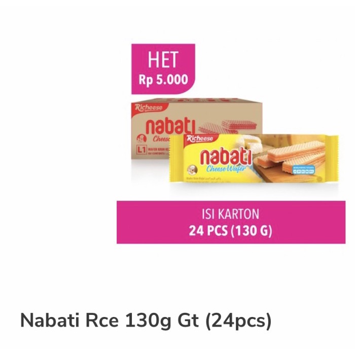 

504Omekho Richeese Nabati Wafer Keju (1 Karton Isi 24 Pcs) Jy60Jhh