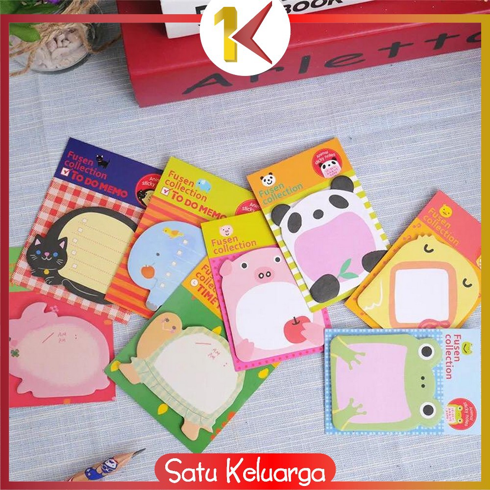 

SK-A3 Sticky Notes Motif Binatang Tempelan Kertas Catatan Memo Note Karakter Animal Lucu Unik