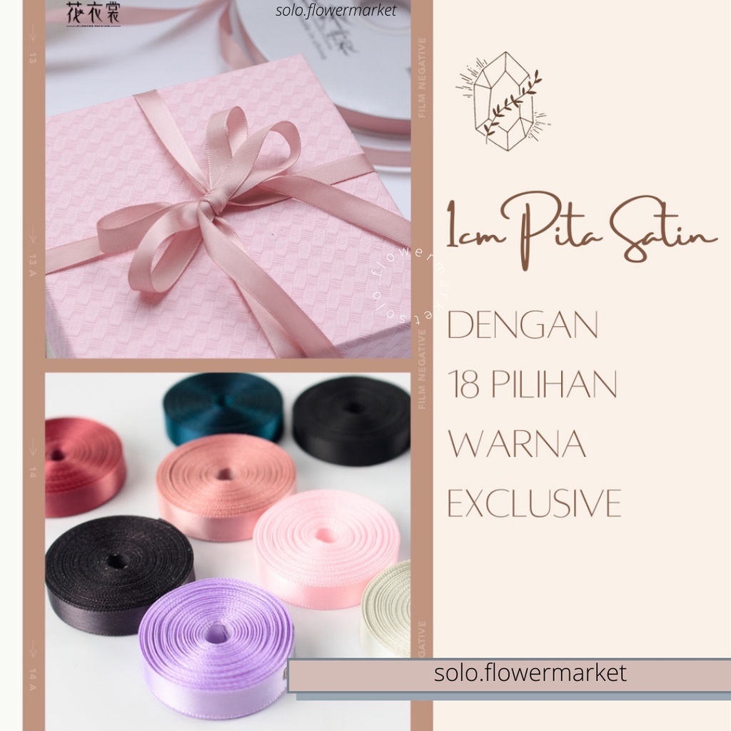 

1CM PITA SATIN KECIL PREMIUM (ECER PER METER) PITA KADO GIFT BOUQUET BUNGA DEKORASI (PSI-59) PITA SATIN DOUBLE FACE UKURAN 1CM PITA HAMPERS PASTEL GLOSSY PITA POLOS PLAIN RIBBON SATIN TALI BUNGA BUKET GIFT BOX HADIAH KADO TERMURAH