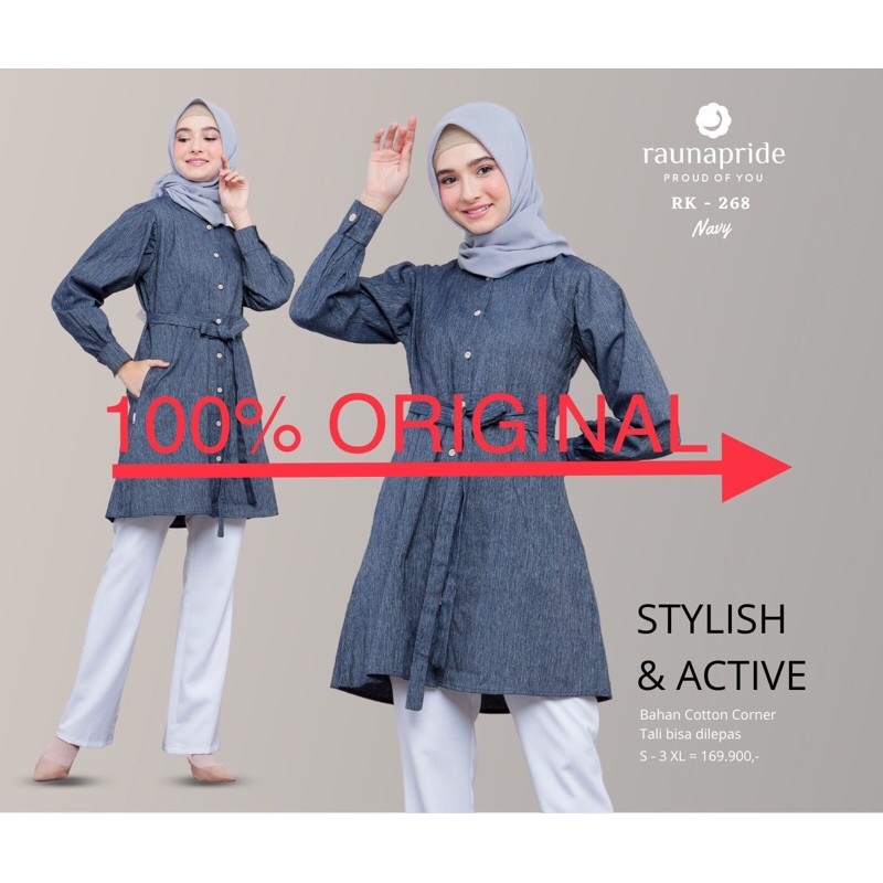 RAUNA TUNIK RK268 RK269 RK270 RK271 | RAUNA TUNIK KATUN | RAUNA BLUS SIMPLE | RAUNA TUNIK MURAH