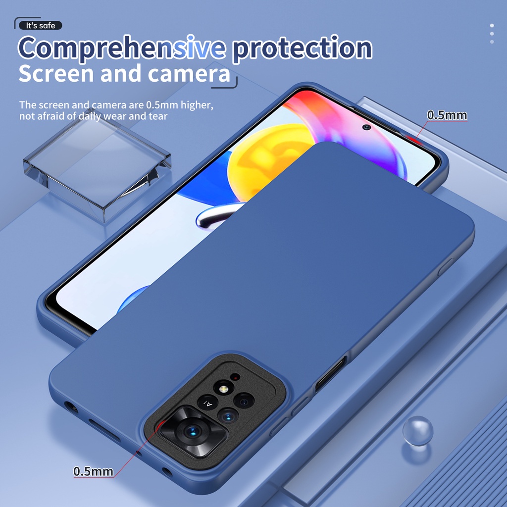 Soft Case Xiaomi Mi 11T / Pro Redmi Note 11 Redmi Note 11 Pro 4G 5G Hawk eye Eagle Eye Protection Frame Camera Series Case Silicone Candy Macaron