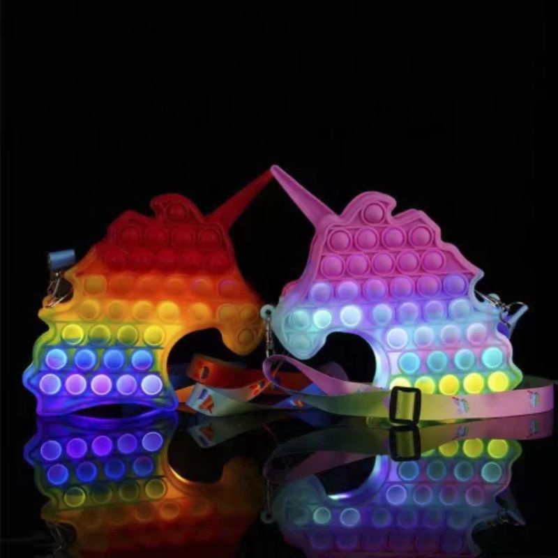 Tas Pop it Unicorn Jumbo LED