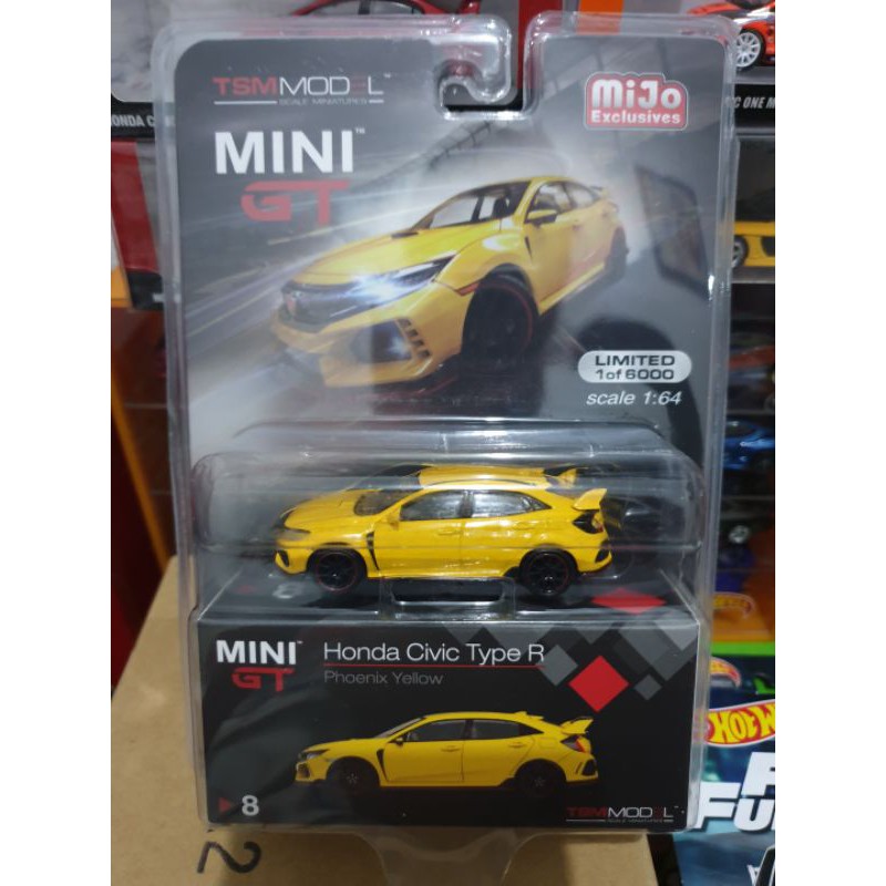 Diecast Honda Civic Type R Yellow