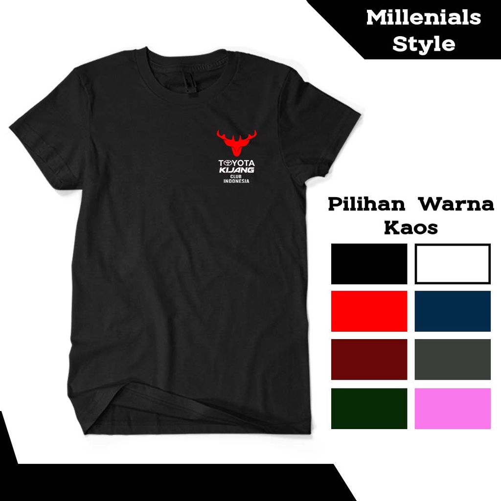 Kaos Pria Logo TKCI Dada Baju Mobil Otomotif Toyota Kijang Club Indonesia Cotton Combed 30s Premium